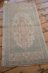 1.5x3.5 Vintage Distressed Oushak Rug Mat Runner // ONH Item 9610 Image 3