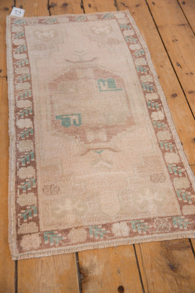 1.5x3.5 Vintage Distressed Oushak Rug Mat Runner // ONH Item 9612 Image 2