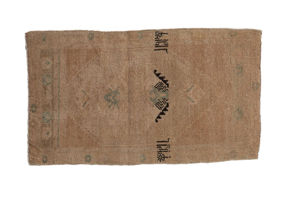 1.5x3 Vintage Distressed Oushak Rug Mat // ONH Item 9613