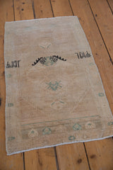 1.5x3 Vintage Distressed Oushak Rug Mat // ONH Item 9613 Image 2