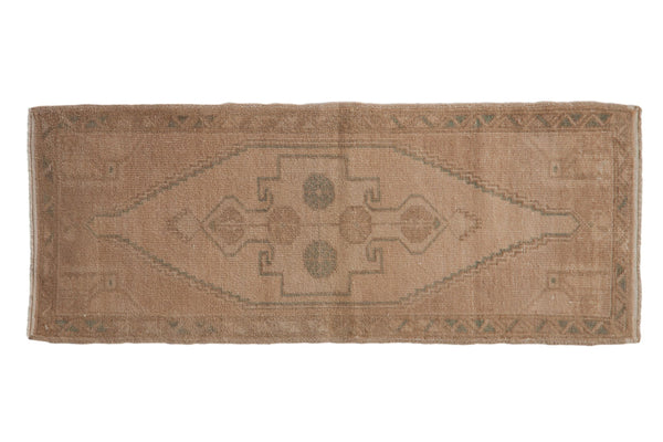 1.5x4 Vintage Distressed Oushak Rug Mat Runner // ONH Item 9616