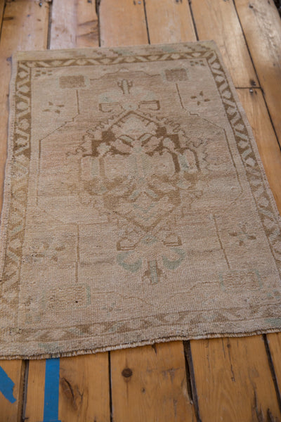 2x3 Vintage Distressed Oushak Rug Mat // ONH Item 9618 Image 2