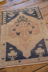 1.5x2.5 Vintage Distressed Oushak Rug Mat // ONH Item 9619 Image 3