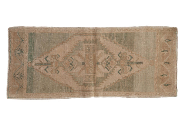 1.5x4 Vintage Distressed Oushak Rug Mat Runner // ONH Item 9620