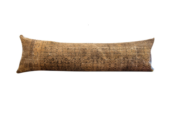 Reclaimed Antique Persian Rug Fragment Bed Lumbar Pillow // ONH Item 9621