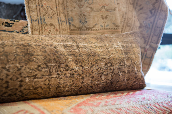 Reclaimed Antique Persian Rug Fragment Bed Lumbar Pillow // ONH Item 9621 Image 2