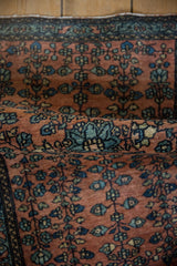 1.5x2.5 Vintage Fine Farahan Sarouk Rug Mat // ONH Item 9628 Image 6