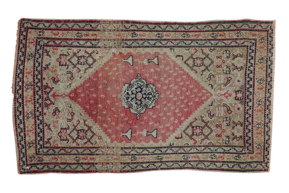 RESERVED 2x3 Antique Silk Persian Tabriz Rug Mat / ONH item 1878