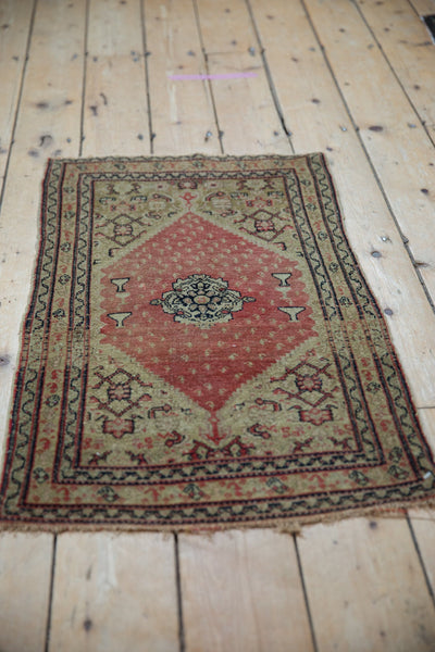 2x3 Antique Fine Senneh Rug Mat // ONH Item 9630 Image 2
