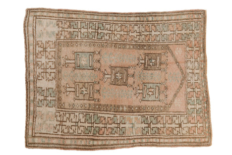 3x4 Vintage Distressed Melas Square Rug // ONH Item 9635