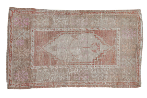 2x3.5 Vintage Distressed Oushak Rug // ONH Item 9638