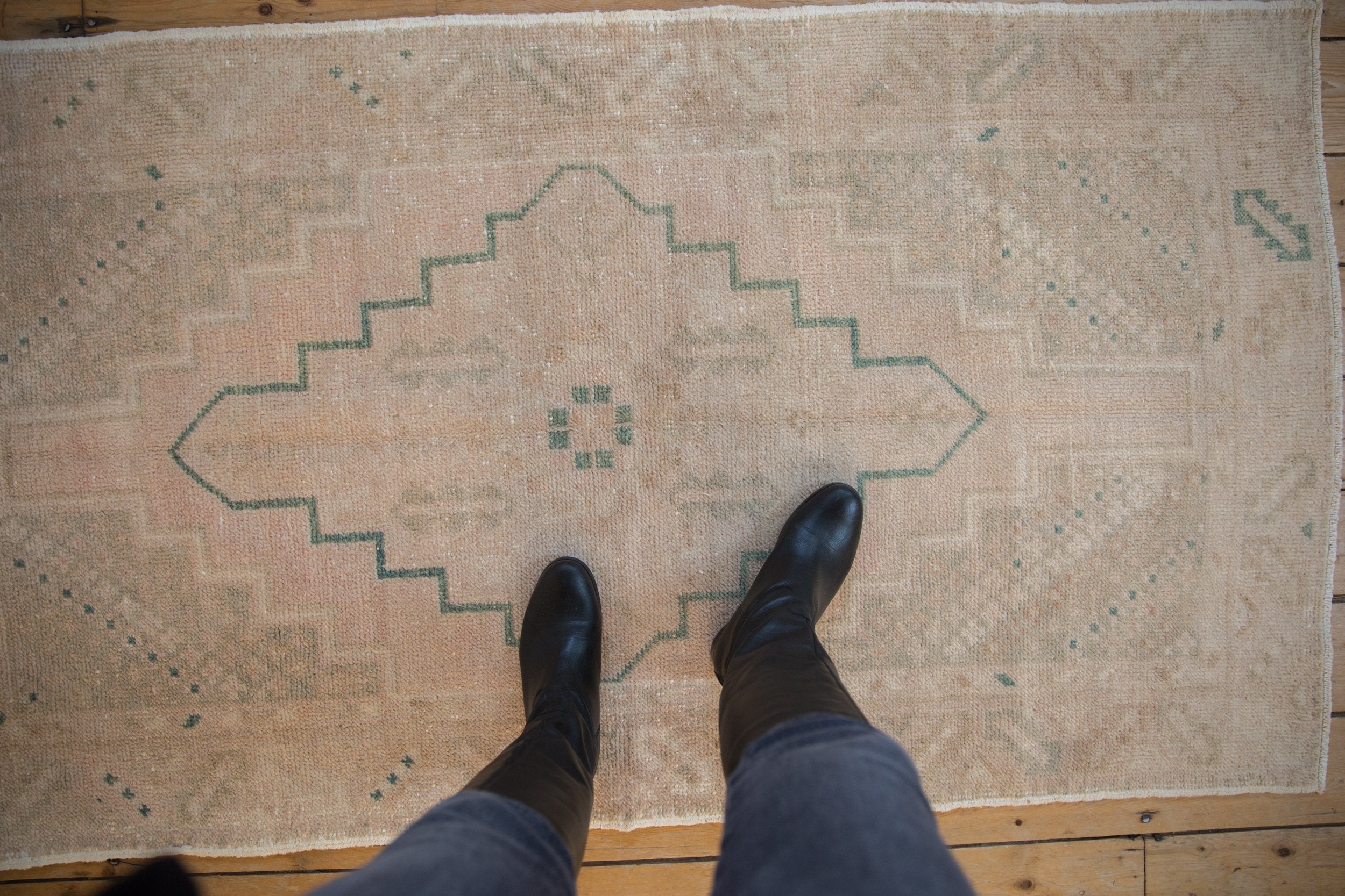 3x6 Vintage Distressed Oushak Rug Runner // ONH Item 9639 Image 1