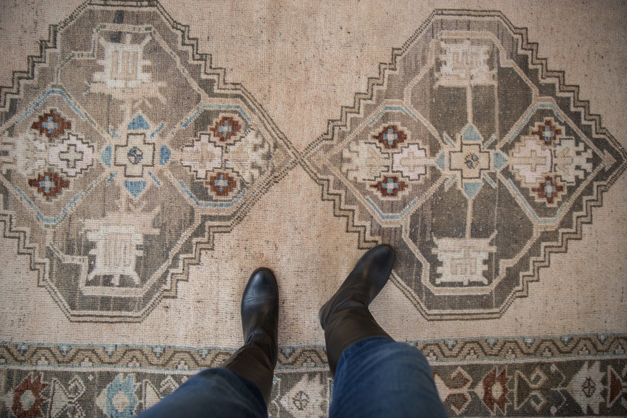 5x11 Vintage Distressed Oushak Rug Runner // ONH Item 9642 Image 1