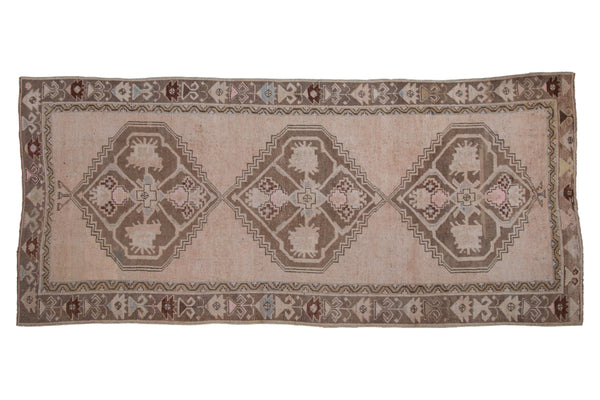 4.5x10.5 Vintage Distressed Oushak Rug Runner // ONH Item 9643