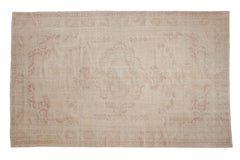 6x9.5 Vintage Distressed Oushak Carpet // ONH Item 9644