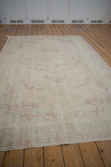 6x9.5 Vintage Distressed Oushak Carpet // ONH Item 9644 Image 6
