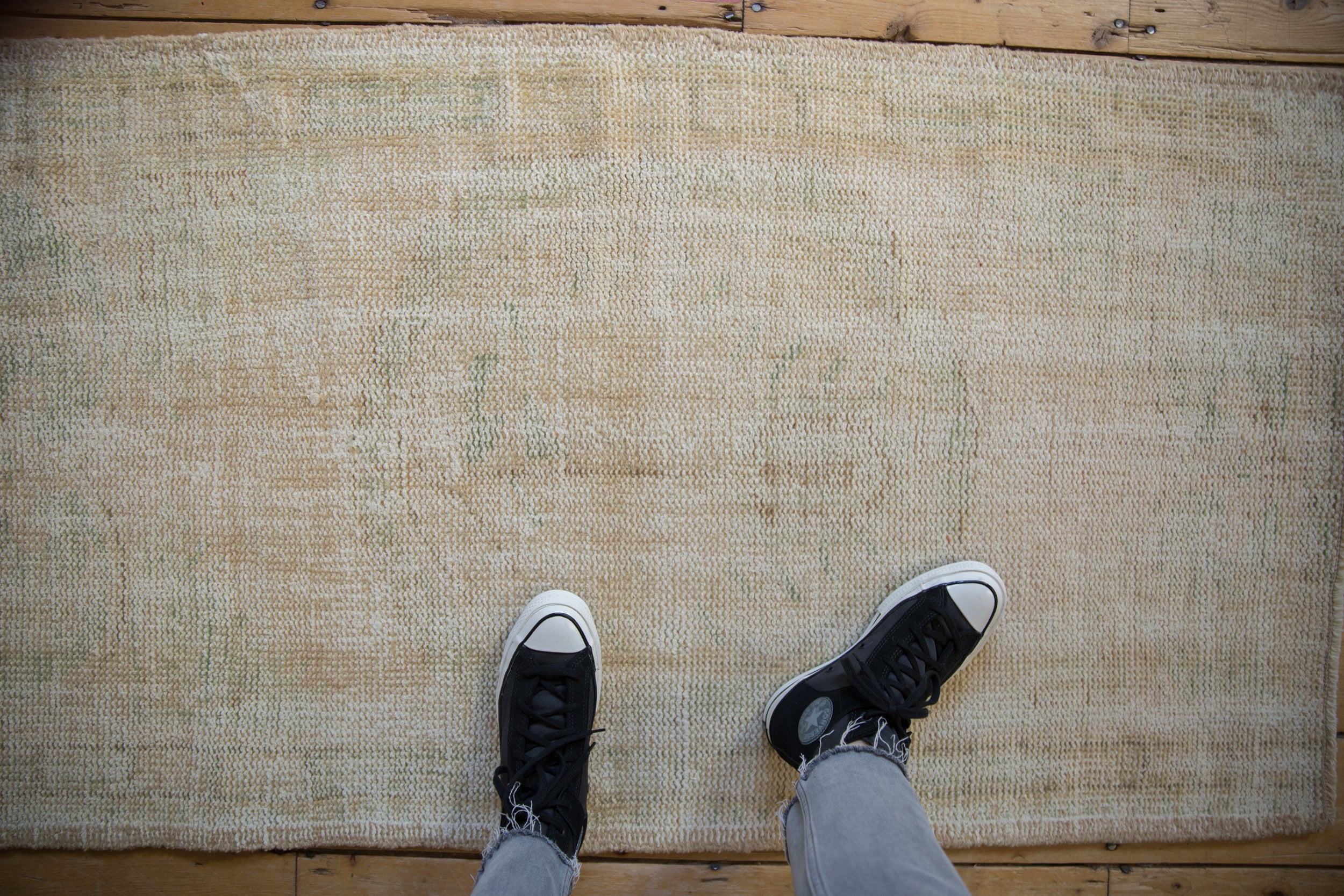 2.5x5 Vintage Distressed Oushak Rug Runner // ONH Item 9648 Image 1