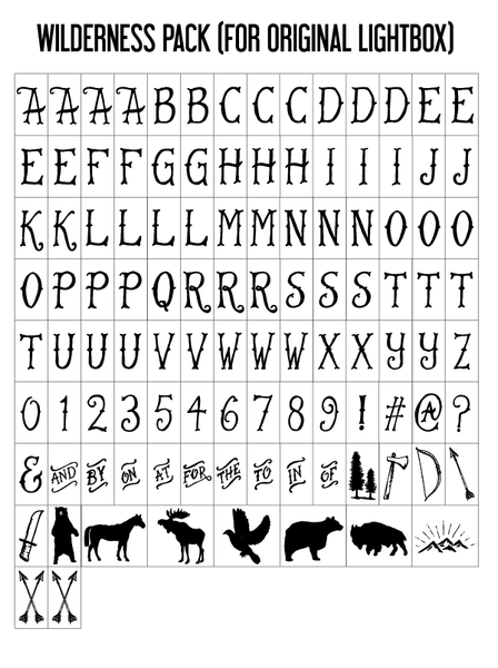 Vintage Style Cinema Lightbox Letter Pack // ONH Item 9651 Image 3