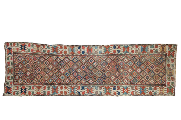 3x10 Antique Caucasian Rug Runner // ONH Item 9661