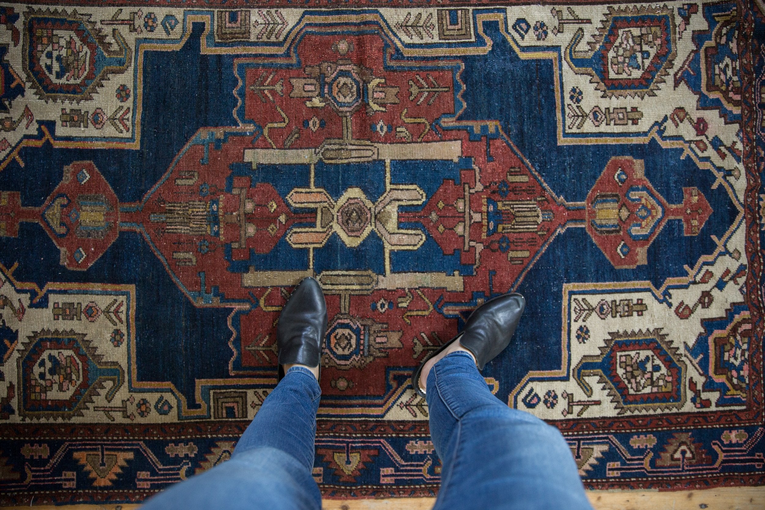 4x6.5 Vintage Hamadan Rug // ONH Item 9662 Image 1