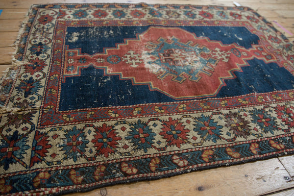4x5 Antique Shirvan Square Rug // ONH Item 9665 Image 10