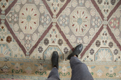 RESERVED 6.5x11.5 Vintage Distressed Turkish Soumac Design Carpet // ONH Item 9675 Image 1