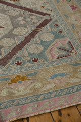 RESERVED 6.5x11.5 Vintage Distressed Turkish Soumac Design Carpet // ONH Item 9675 Image 9