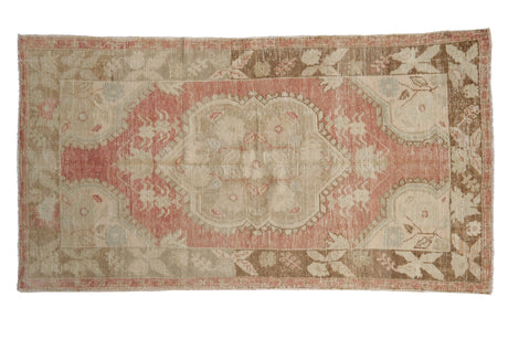 3x5.5 Vintage Distressed Oushak Rug // ONH Item 9693