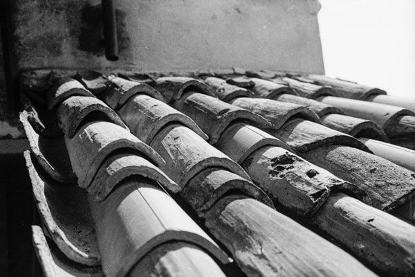 The Terracotta Roof Black and White Photograph // ONH Item 9701