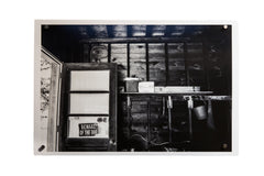 His Garage Black and White Photograph // ONH Item 9714
