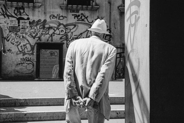 The Walk Framed Black and White Photograph // ONH Item 9720