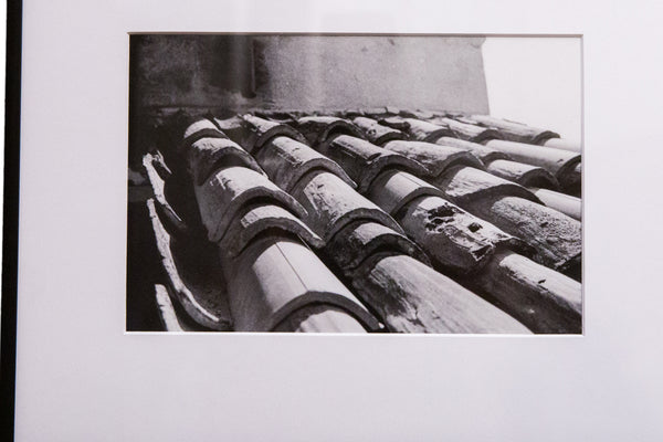 The Terracotta Framed Roof Black and White Photograph // ONH Item 9723 Image 1