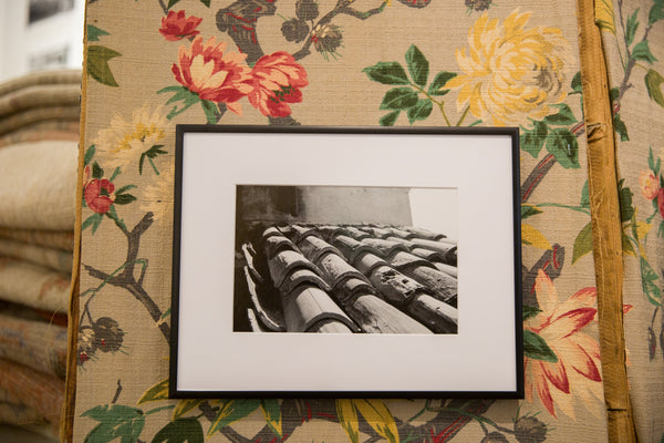 The Terracotta Framed Roof Black and White Photograph // ONH Item 9723 Image 1