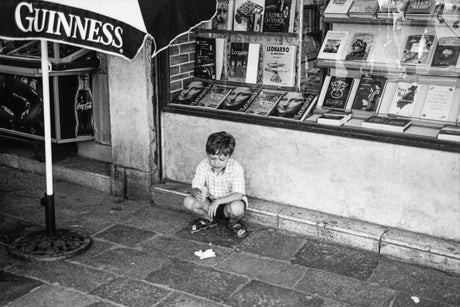 The Boy Framed Black and White Photograph // ONH Item 9725