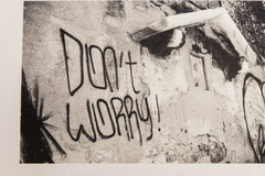 Don't Worry, Prayers Black and White Photograph // ONH Item 9730 Image 1