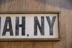 Mini Katonah NY Vintage Style Sign // ONH Item 9736 Image 1