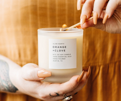 Orange and Clove Soy Candle // ONH Item 9741 Image 1