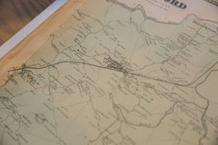 Antique 1860s Bedford Katonah NY Map // ONH Item 9743 Image 4