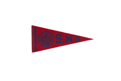 Vintage SMU Felt Flag // ONH Item 9747