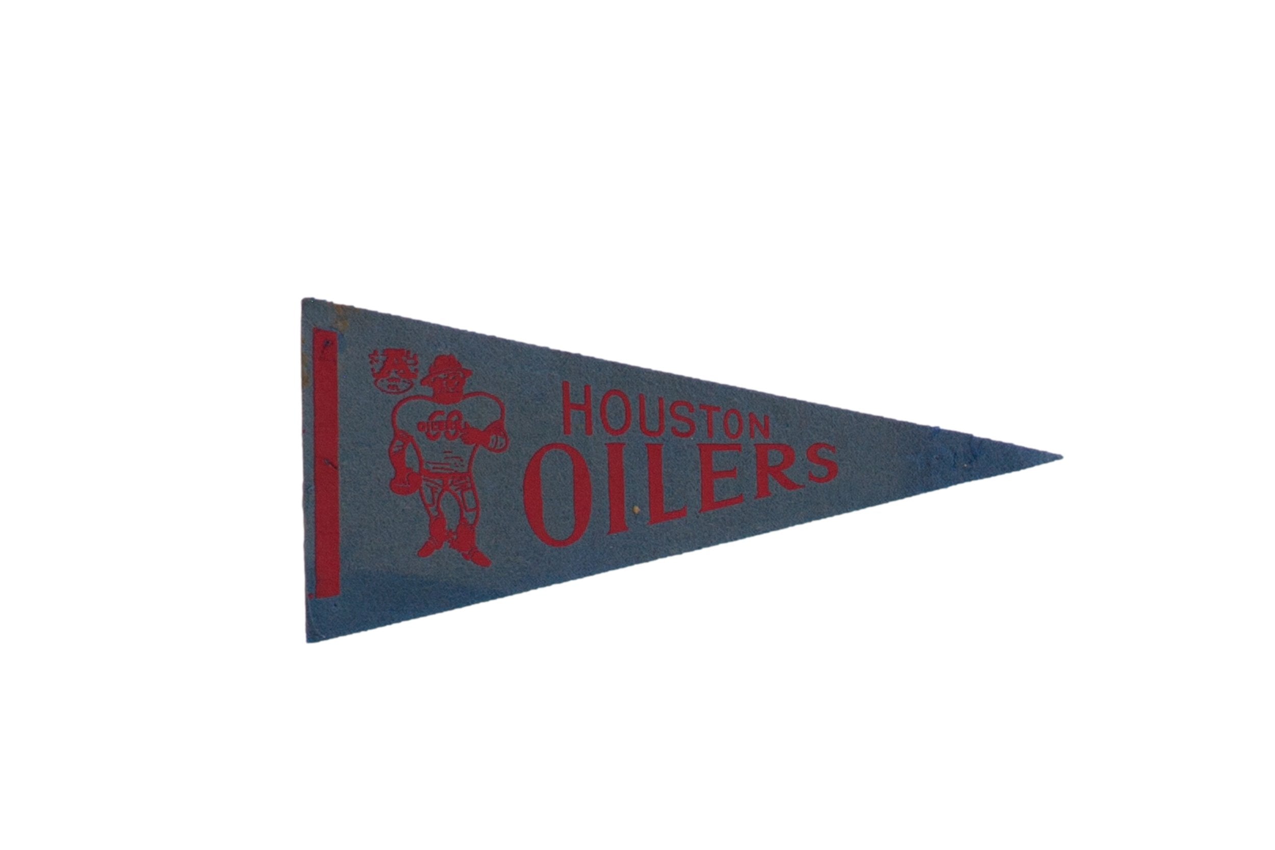 Vintage Houston Oilers Felt Flag Pennant