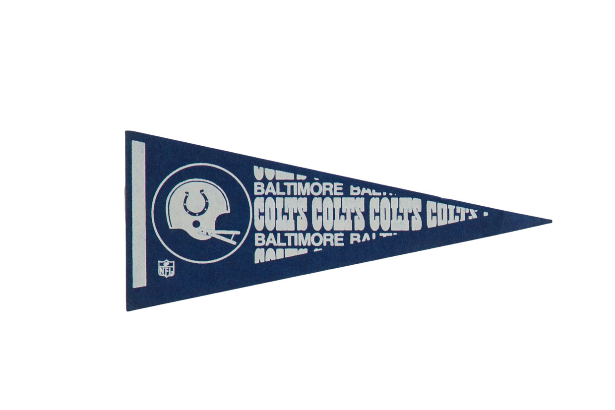 Vintage Baltimore Colts Felt Flag Pennant // ONH Item 9773