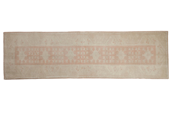 2.5x9.5 Vintage Distressed Oushak Rug Runner // ONH Item 9785