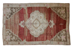 6.5x11 Vintage Distressed Oushak Carpet // ONH Item 9793