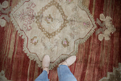 6.5x11 Vintage Distressed Oushak Carpet // ONH Item 9793 Image 1