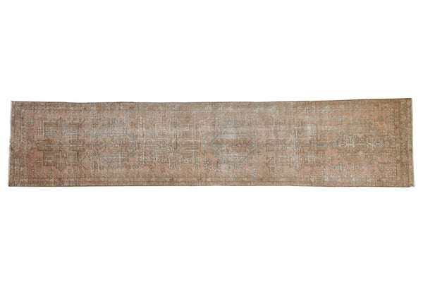 2.5x12.5 Vintage Distressed Karaja Rug Runner // ONH Item 9796