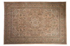 6.5x9.5 Vintage Distressed Tabriz Carpet // ONH Item 9806