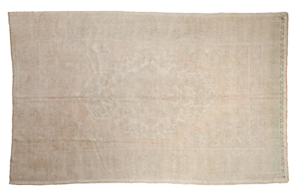 6x9.5 Vintage Distressed Oushak Carpet // ONH Item 9812