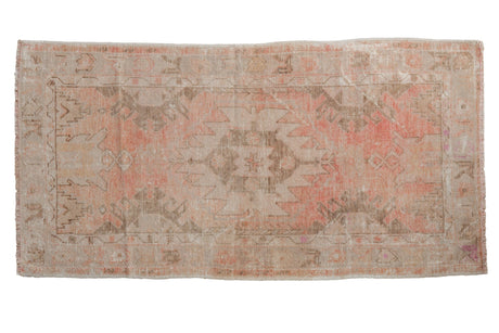 2.5x5 Vintage Distressed Oushak Rug Runner // ONH Item 9813
