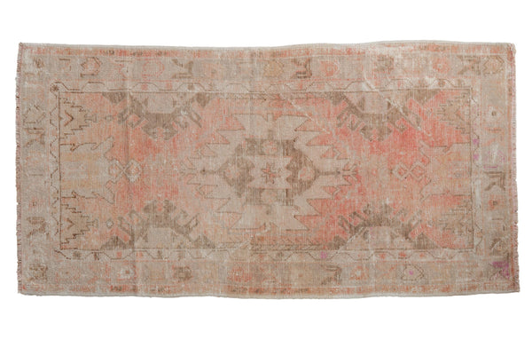2.5x5 Vintage Distressed Oushak Rug Runner // ONH Item 9813