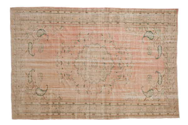 6x9 Vintage Distressed Oushak Carpet // ONH Item 9846